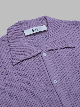 SEFR julian shirt - lavender mesh da uomo