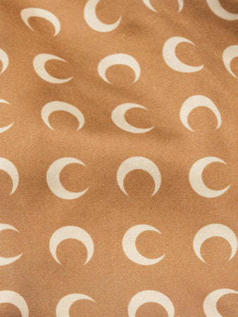 MARINE SERRE moon satin strap top da donna