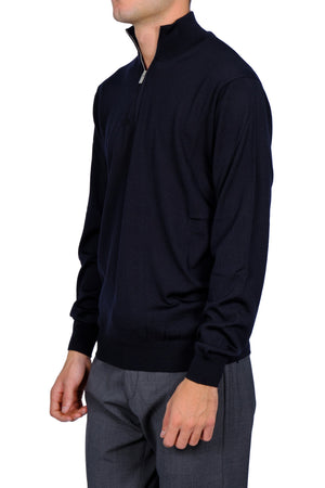 FILINTRAMA Filintrama - Mezza Zip Finezza 16 MZ1ML RM16R 890 BLU da uomo