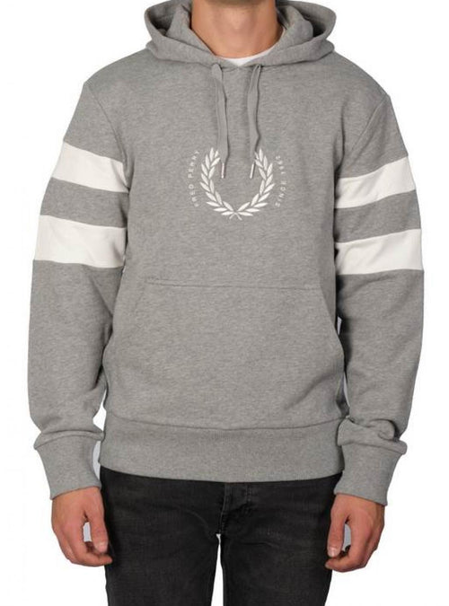 Fred Perry - Con Cappuccio E Logo Centrale M4719 420 GRIG da uomo