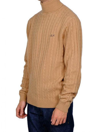 SUN68 Sun68 - Turtle Cable Dolcevita Trecce K42139 16 BEIGE da uomo