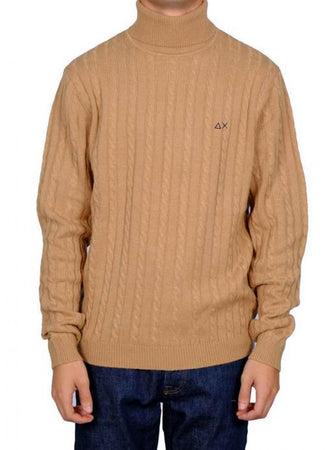 SUN68 Sun68 - Turtle Cable Dolcevita Trecce K42139 16 BEIGE da uomo