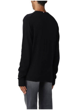 Tommy Hilfiger - Paricollo Th Monogram In Cotone In Cotone E Cashmere MW0MW28046 BDS NERO da uomo