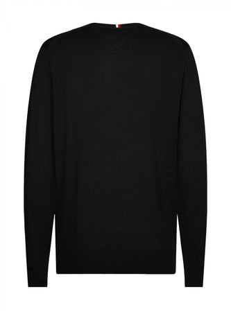 Tommy Hilfiger - Paricollo Th Monogram In Cotone In Cotone E Cashmere MW0MW28046 BDS NERO da uomo