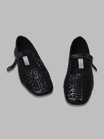 MIISTA yeida black ballerina da donna