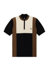 Fred Perry - Collo Alto- Mezza Zip-mezza Manica K4525 Q27 da uomo