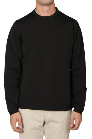 ALPHA STUDIO Alpha Studio - Girocollo Tes.tecnico Leggero AU-7100C 4031 NERO da uomo
