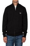 Fred Perry - Cardigan Full Zip K4534 102 NERO da uomo