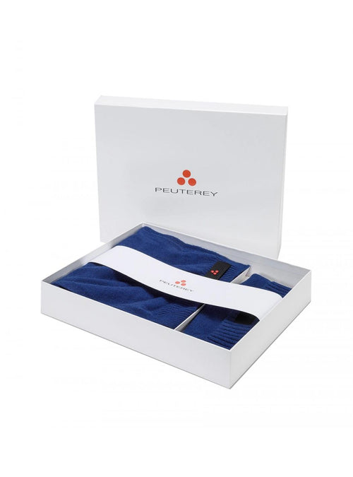 Peuterey - Sciarpa E Cappello T.unita In Tricot Con Logo GIFT PTY 283 ROY da uomo