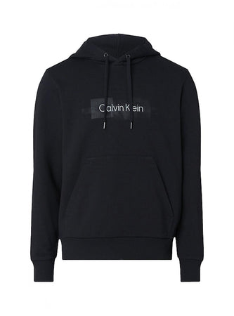 calvin klein Calvin Klein - Striped Logo Hoodie Con Capp. K10K110761 BEH da uomo