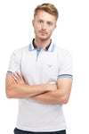 BARBOUR Barbour - Pique Con Collo 3 Colori Blu Bco Azzurro MML1173 PU11 da uomo