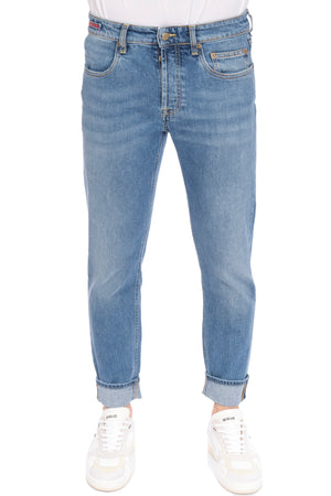 Siviglia - 5 Tasche Skinny Lavaggio Chiaro BARCHI/D0051 L2 da uomo