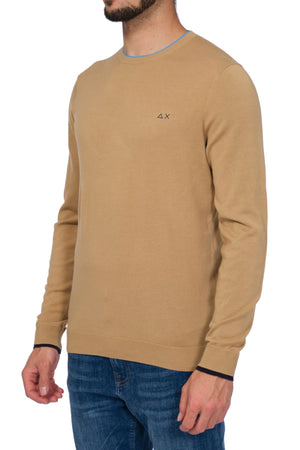 SUN68 Sun68 - Round Neck Double Rib Giro Doppio Bordino K33105 76 CAMM da uomo
