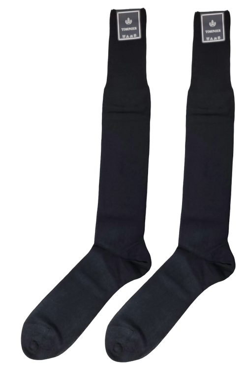 Calze Lunghe Uomo Timonier - Fumo Tinta Unita - Cotone Karnak 100% Egiziano