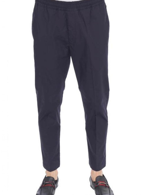 ALESSANDRO DELL ACQUA Alessandro Dell Acqua - Pantalone Con Coulisse In Cotone AD7318/P0083E 50 BLU da uomo