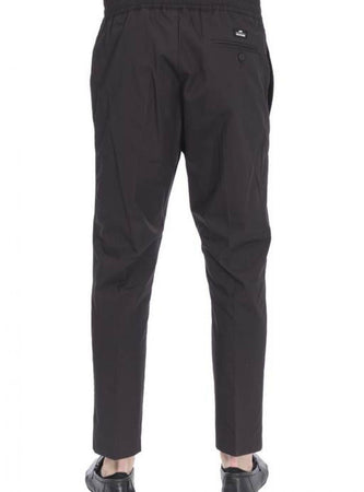 ALESSANDRO DELL ACQUA Alessandro Dell Acqua - Pantalone Con Coulisse In Cotone AD7318/P0083E 80 NER da uomo