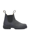 BLUNDSTONE Blundstone - Nabuk Elastic Sided Boot Lined Nero 587 da uomo