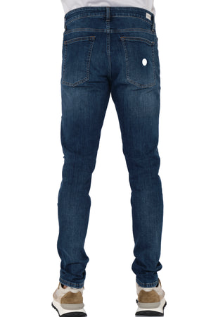 DON THE FULLER Don The Fuller - 5 Tasche Slim Midblue MILANO DTFHV14 1715 da uomo