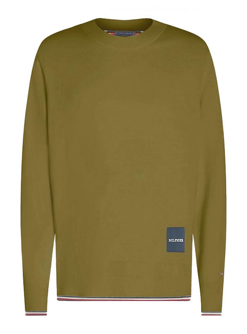 Tommy Hilfiger - Maglia Paricollo In Misto Cotone E Seta MW0MW32037 MS2 da uomo