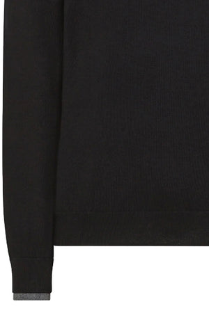 SUN68 Sun68 - Round Double Rib Sottile Doppio Bordo Collo E Maniche K43106 11 NERO da uomo