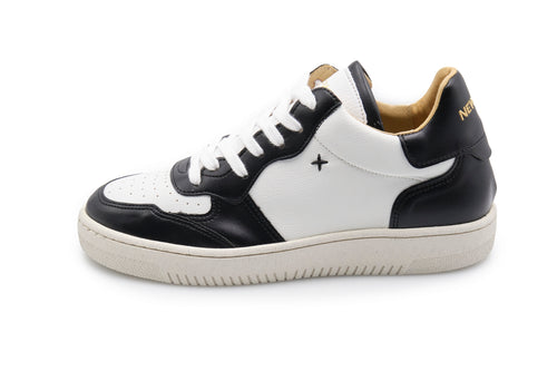 NEWLAB Newlab - Sneaker White And Black Appleskin NL11/J08 WHITE/BLACK da uomo