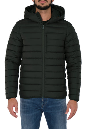 SAVE THE DUCK Save The Duck - Imbottito Trapiuntato Con Cappuccio JUNCUS MITO17 50030 da uomo