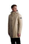 UP TO BE Up To Be - Giubbino Lungo Con Capp. Effetto Lana MARLON 701 SABBIA da uomo