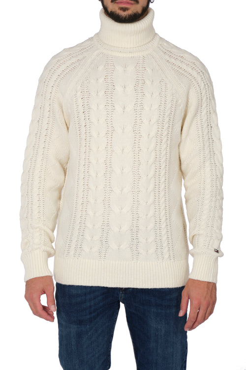 Tommy Hilfiger - Dolcevita Trecce Dc Cable Roll Neck MW0MW33081 YBL da uomo