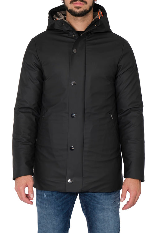 HESKIMO Heskimo - Parka Con Capp. Effetto Gommato HE544016 NER da uomo