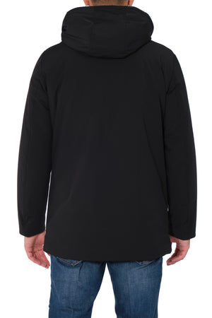 HESKIMO Heskimo - Giubbino Lungo Con Capp. Softshell HE544006 NER da uomo