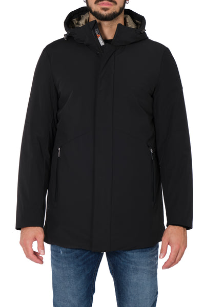 HESKIMO Heskimo - Giubbino Lungo Con Capp. Softshell HE544006 NER da uomo