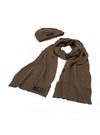 Peuterey - Sciarpa E Cappello T.unita In Tricot Con Logo KIT SILLI/ADASIC 690 da uomo