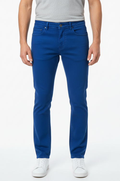 Pantalone uomo PT 05 - Cinque tasche Blu elettrico Made in Italy