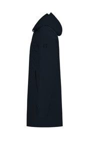 DUNO Duno - Trench In Tessuto 3-layer Bi-stretch Con Capp. Collo A Camicia STORM UDINE 845BLU da uomo