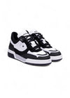 NEWLAB Newlab - Sneakers In Pelle Bianca E Camoscio Nero NL12/K03 WHITE/BLACK da uomo