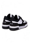 NEWLAB Newlab - Sneakers In Pelle Bianca E Camoscio Nero NL12/K03 WHITE/BLACK da uomo