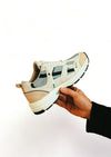 NEWLAB Newlab - Sneaker Newlab In Nabuk Bianco E Beige Polvere META/K05 WHITE/LIGH da uomo