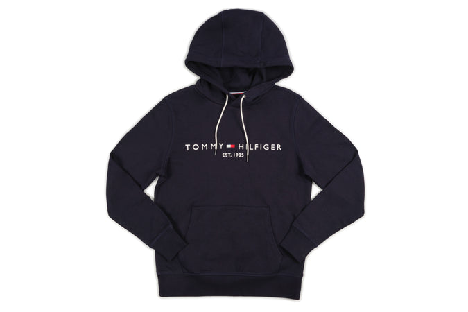 Tommy Hilfiger - Felpa Con Capp. Tommy Logo Hoodie MW0MW13720 DW5 BLU da uomo