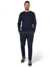 Tommy Hilfiger - Girocollo In Cotone E Lyocell MW0MW33524 DW5 BLU da uomo