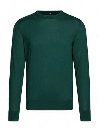 Tommy Hilfiger - Girocollo In Cotone E Lyocell Con Bandierina Ricamata Polso MW0MW33524 MBP VER da uomo
