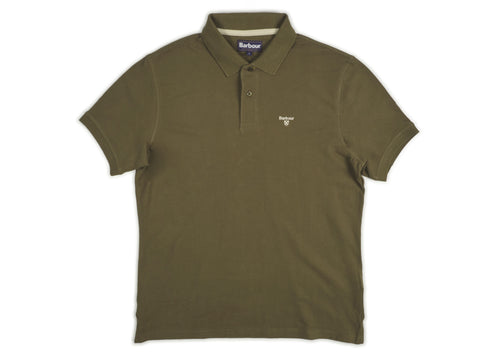 BARBOUR Barbour - Pique Sports Polo Mm MML1367 OL71 OLIV da uomo