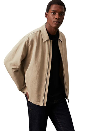 calvin klein Calvin Klein - Giacca Collo Camicia K10K112779 PKR BEI da uomo