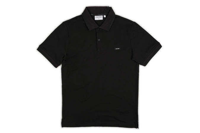calvin klein Calvin Klein - Polo Mm Piquet Con Scritta Su Collo K10K112468 BEH NER da uomo