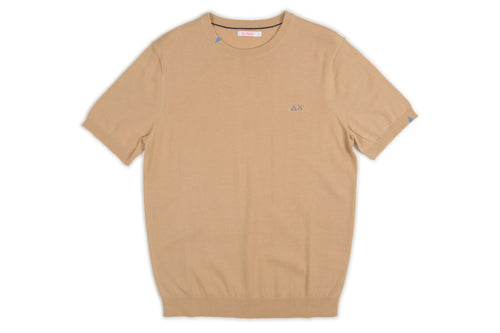 SUN68 Sun68 - T Shirt Filo K34106/16 BEIGE da uomo