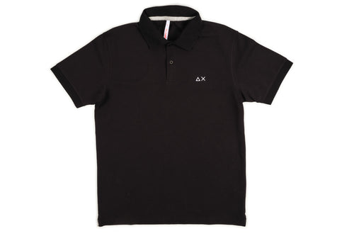 SUN68 Sun68 - Polo Solid Regular Tinta Unita A34109/11 NERO da uomo