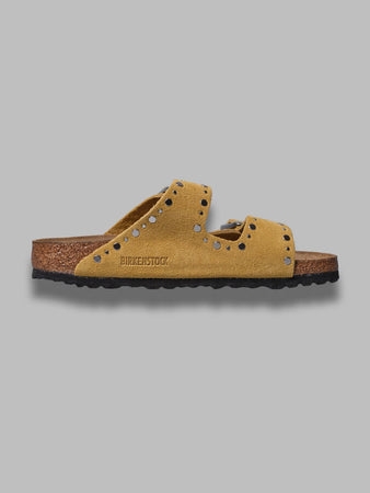 BIRKENSTOCK arizona rivet ochre, suede leather - calz. s da donna