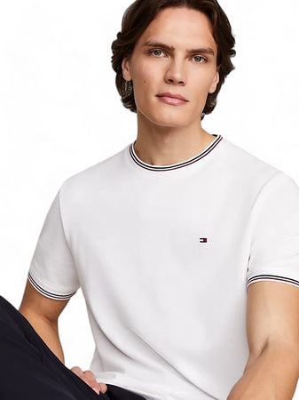 Tommy Hilfiger - Con Profili A Contrasto; Piquette MW0MW35680YBR da uomo