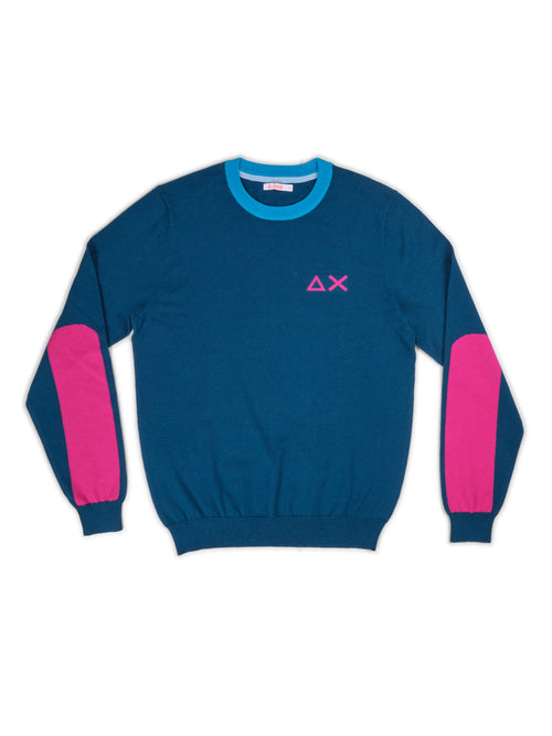 SUN68 Maglia Uomo Sun68 K44130 83 BLU PR da uomo