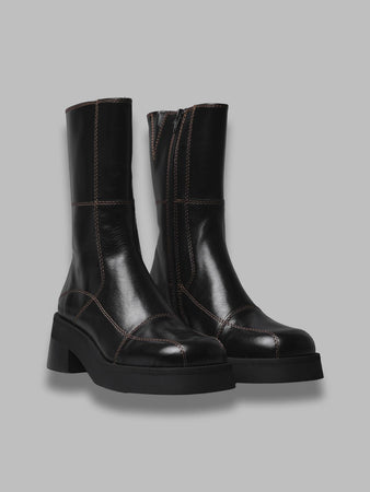MIISTA heya black ankle boots da donna