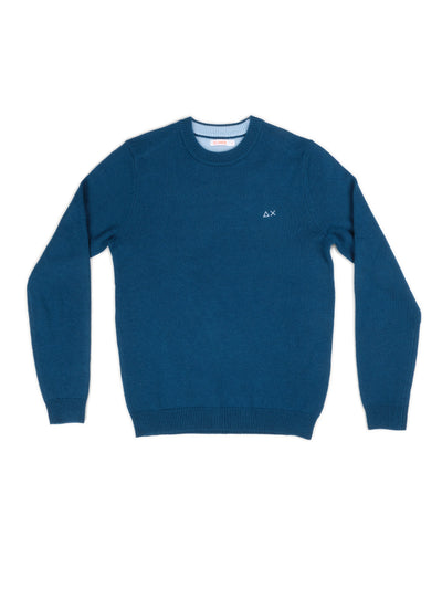 SUN68 Maglia Uomo Sun68 K44110 83 BLU PROF da uomo